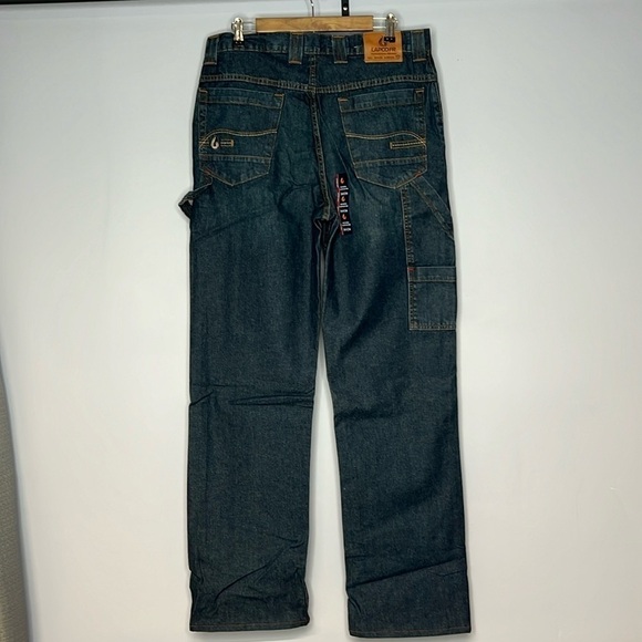 LAPCO FR MODERN CARPENTER LIGHTWEIGHT BLUE JEANS 34 x 34 Brand New - Picture 7 of 13